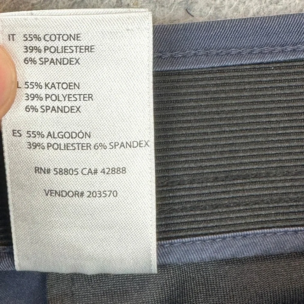 Oak Hill Tech Pant Men 48X28 Straight Fit Navy Blue Stretch Flat Front Chino EUC